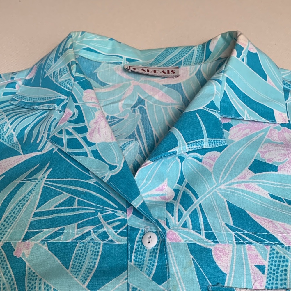 🔥SALE🔥Cabrais Vintage Womens Tropical Print Shirt - Picture 5 of 6